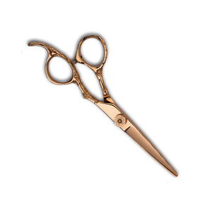 Ciseaux de barbier pour droitiers, couleur dorée, acier inoxydable allemand, outils de soin personnel, ciseaux de salon - Product Image 5