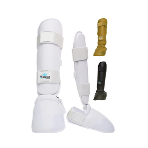 Espinilleras de Cuero Ajustables a Precio de Fábrica, Ligeras, para Boxeo y Artes Marciales, Protección Profesional, Cierre de Velcro - Product Image 5