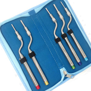 Kit de 5 Osteotomes Sinusaires Premium, Ensemble d'Élévateurs pour Levage Sinus, Instruments d'Implantologie Dentaire Angulés et Concaves en Acier Inoxydable, Manuel, CE - Product Image 3