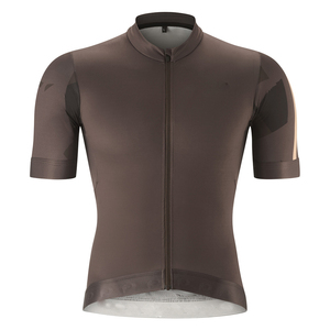 Maillot de cyclisme personnalisé pour homme, manches courtes, coupe ajustée, extensible, en spandex/polyester, maille fonctionnelle, fabricant de vêtements de sport OEM - Product Image 4