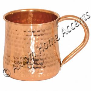 Mug en cuivre pur pour Mule de moscou, 1 pièce, avec poignée en laiton, 16 oz, Design de baril classique, accessoire pour la maison - Product Image 5