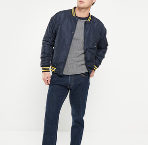 Veste bomber de baseball personnalisée pour homme, en satin brut respirant, sublimée et brodée, service OEM de haute qualité - Product Image 5