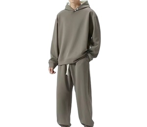 ชุดวอร์มผู้ชายมีฮู้ดคุณภาพสูง ผ้าโพลีเอสเตอร์ผสมคอตตอน สกรีนโลโก้ได้ แบบสองด้าน กันลม ขายดี - Product Image 6