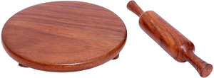 Rodillo y Tabla de Madera Redondos Ecológicos Chakla Belan de Alta Calidad y Tamaño Personalizado para Uso en la Cocina - ¡Gran Venta! - Product Image 2