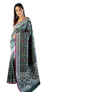 Prix de gros – Sari indien pakistanais élégant, très demandé pour les fêtes et mariages, en soie pure Lichi légère et douce, avec Zari de haute qualité - Product Image 1