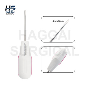 เครื่องมือถอนรากฟัน HAGGAI SURGICAL INTERNATIONAL แบบตรง ใบมีดคู่ ขนาด 5 มม. 3 มม. สีขาว แบบใช้มือ คลาส 1 รุ่น HS-RLE-DB-5-3 ซิลิโคน สำหรับงานทันตกรรม - Product Image 1
