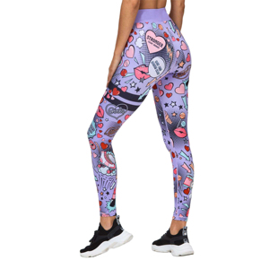 Leggings de Compresión Personalizados para Mujer, 76% Nailon y 24% Otras Telas, Logotipo Sublimado en la Cintura, para Fitness - Product Image 4