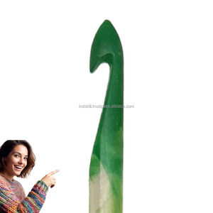 OEM customizable resin <b>hooks</b> varios designs swirl, glitter, wood hybrid or <b>ergonomic</b> shape for private label smooth <b>hooks</b> - Product Image 4