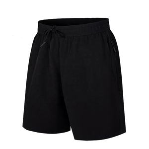 <b>High</b> Quality <b>Black</b> Quick Dry Athletic Shorts With Drawstring Waist And Side Pockets Workout Gym Running Shorts Men's 2026 - Product Image 1