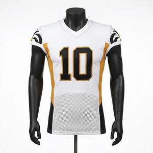 Nouveau maillot de football américain tendance, taille plus, manches courtes, unisexe, haute qualité, sublimation personnalisée - Product Image 1