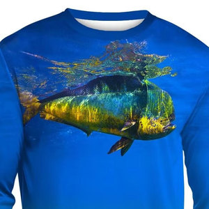 Camisa de manga larga de alta calidad, ligera, duradera y transpirable para hombres adultos, personalizable, para pesca. - Product Image 6