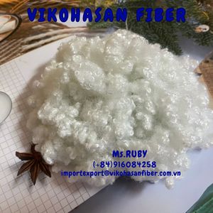 ใยโพลีเอสเตอร์ 100% ชนิดเส้นใยสั้น 15D HCS Vikohasan ได้รับการรับรองมาตรฐาน OEKO TEX วัสดุยัดไส้แบบกลวง รีไซเคิลได้ สำหรับหมอนและรถยนต์ - Product Image 6