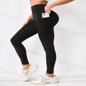 Leggings personnalisés pour femmes à taille haute et effet push-up, fournisseur OEM, marque privée, pantalons de fitness et de yoga, directement de l'usine - Product Image 3