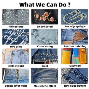 OEM Custom Mens Jean Denim Jacket Faded Effect Denim Cotton Coat Oversized Vintage Washed Denim Jacket - Product Image 6