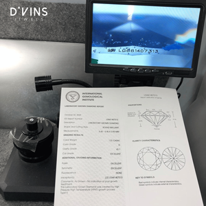 Diamant de laboratoire HPHT D'vins Jewels 1 carat couleur D taille brillant rond, prix de gros pour la fabrication de bijoux - Product Image 5