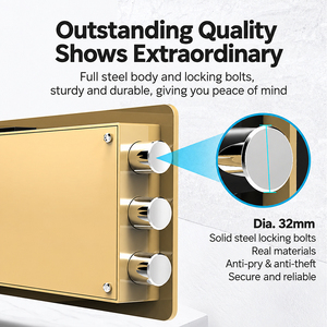 Coffre-fort intelligent compact Fenglong avec empreinte digitale, clé, contrôle WiFi à distance, porte en acier renforcé pour hôtels, stockage de objets de valeur, sécurité - Product Image 4