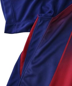 Maillot de football bleu et rouge pour homme, en polyester respirant, coupe classique, vêtements de sport pour adulte - Product Image 5