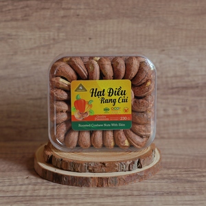 Vietnam Roasted Salted Cashew <b>Nuts</b> W180 230g <b>Square</b> Gift Box - Dong Phu Brand Buttery Salty Flavor - Direct Factory Pricing - Product Image 4