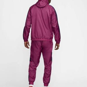 Conjunto de 2 Piezas para Hombre, Estilo Urbano, Poliéster y Algodón, con Capucha, Color Sólido, Ligero, Holgado, Reflectante, Cortavientos - Product Image 2