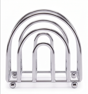 Porta Servilletas de Acero Inoxidable Hecho a Mano con Acabado Pulido Espejo, Perfecto como Accesorio Elegante para Mesa y Organización - Product Image 3
