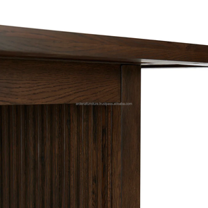 Ensemble de table à manger rectangulaire en bois Ardena Furniture, mobilier de salle à manger, design moderne, non pliable, maison, hôtel, villa - Product Image 4