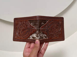 ใหม่แฮนด์เมดคาวบอยของแท้Cowhideหนังดอกไม้มือToolledกระเป๋าสตางค์ผู้ชายตะวันตกด้วยมือแกะสลักล่าสุดผู้ชายกระเป๋าสตางค์หรูหรา - Product Image 4