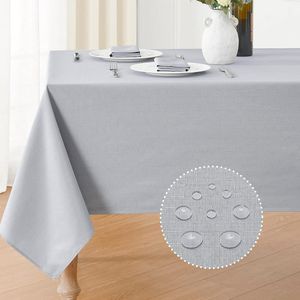 Water Resistant Wrinkle-Free 60x84 Inch Rectangular Tablecloth Spill Proof Decorative Fabric <b>Table</b> <b>Cover</b> for Parties & Events - Product Image 1