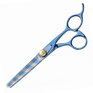 Ciseaux de coiffeur professionnels en acier inoxydable à bord lisse pour la coupe droite et l'éclaircissement des cheveux – Outils de beauté pour salon - Product Image 4