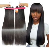 Extensions de cheveux naturels lisses Remy vietnamiens, qualité supérieure 12A, double trame machine, toutes couleurs, 8-34 pouces, 100g, prix abordable