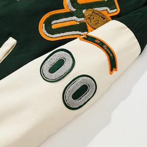 Veste bomber homme de qualité supérieure, design personnalisé, manches brodées en chenille, style baseball, varsity, universitaire. - Product Image 4