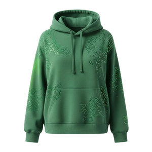 Best Selling Premium Quality Cheap Price Women <b>Rhinestone</b> <b>Hoodies</b> Basics New Design 100% Cotton <b>Rhinestone</b> <b>Hoodies</b> For Women - Product Image 1