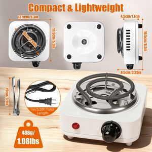 "500W Electric Charcoal Burner for <b>Hookahs</b> Compact Cubes Shisha Grill Tongs 5 Temperatures" - Product Image 6