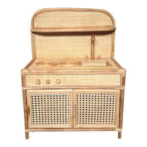 Cuisine en rotin pour enfants, très demandée, pour les 5-8 ans, vente en gros, usine du Vietnam, prix compétitifs - Product Image 1