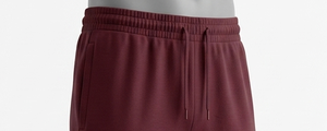 <b>Men's</b> <b>Burgundy</b> Elastic Waist Sweatpants Knitted 100% Polyester Midweight Breathable Side Pockets Casual Autumn Wear - Product Image 5