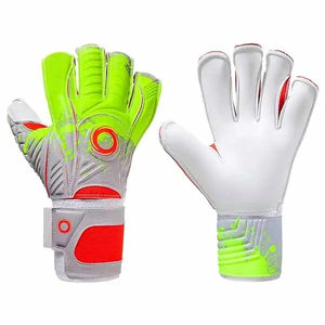 Premium Hybrid Goalkeeper <b>Gloves</b> <b>With</b> Double <b>Grip</b> Zones and Lightweight Fabric Wholesale Goalkeeper <b>Gloves</b> OEM Serviced - Product Image 5