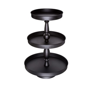 Support de présentation de gâteaux en métal durable pour réceptions de mariage, fêtes d'anniversaire, tables de desserts et utilisation en boulangerie - Product Image 4