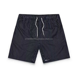 Pantalones de playa de verano de alta calidad de fábrica de China, pantalones cortos de natación de Surf de secado rápido informales para hombre, pantalones cortos vocacionales a rayas para hombre - Product Image 5