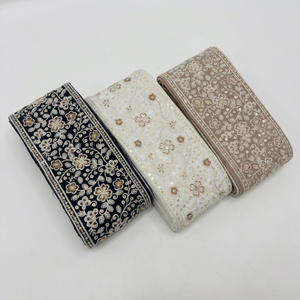 Premium Embroidered <b>Lace</b> for Fashion and Home Decor OEM Wholesale Private Label Export Quality Worldwide Supply - Product Image 1