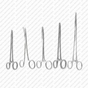 Instruments chirurgicaux TC : Ensemble de pinces Olsen, Hegar, porte-aiguilles Kelly, torsadeur de fils en carbure de tungstène et acier inoxydable, OEM CE - Product Image 3