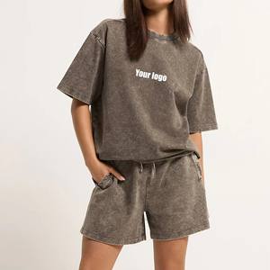 High Quality 100% Cotton Crew Neck Women's T-shirt Custom Printed Logo Tee Summer Casual Oversized Loose Fit Hip Hop t-shirt OEM - Product Image 1