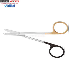 Tijeras de Sutura Rectas de 13 CM con Gancho Delicado, Instrumento Médico y de Enfermería de Acero Inoxidable de Primera Calidad - Product Image 3