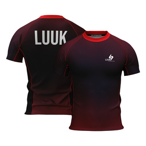 Camiseta Personalizada de Manga Corta para Hombre, Cuello Redondo, Diseño de Rayo Azul sobre Negro, Impresión por Sublimación, para Toda Temporada - Product Image 6