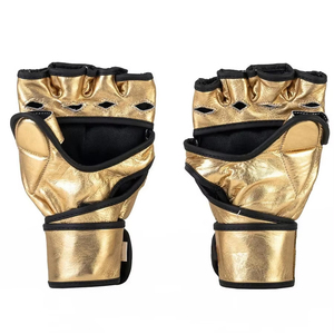 Gants de combat MMA demi-doigts pour adultes, gants de boxe pour sac de frappe, gants de boxe Muay Thai en cuir, nouveaux gants MMA élégants - Product Image 3