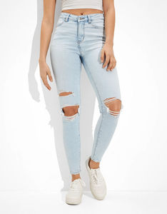 Jeans de Mezclilla para Mujer, Cintura Alta, Corte Regular, 100% Algodón, Ecológicos, Transpirables, de Secado Rápido, Estilo Vintage, Casual, Último Modelo 2026 - Product Image 6