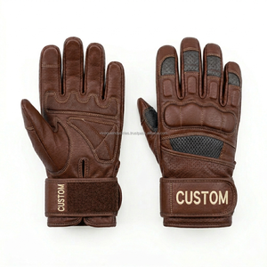 Professional Gym Workout Leather <b>Gloves</b> OEM Custom Logo <b>Weight</b> Lifting Padded Wrist Support Fitness <b>Gloves</b> - Product Image 4