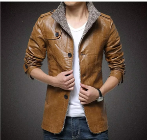 Veste en similicuir tendance, plus épaisse, plus chaude, 2026 - Product Image 4