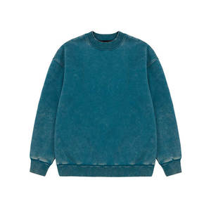 Hot Sale 100% Cotton Acid <b>Wash</b> Winter Sweatshirts for Men-Casual Plus Size Windproof Breathable - Product Image 6