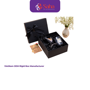 Recyclable Bio-degradable Materials New Customizable Gift Handmade Gold Foil Stamping Embossing <b>Matt</b> Lamination Top Rigid Boxes - Product Image 1