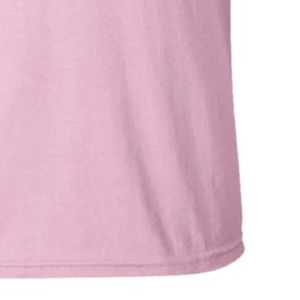 T-shirt rose imprimé graphique, manches courtes, col rond, en coton, personnalisé, décontracté, mode streetwear, confortable - Product Image 3