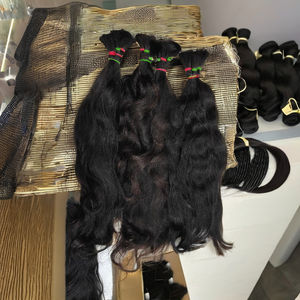 El cabello humano virgen indio crudo del templo de Remy sin procesar natural acepta PayPal el pelo crudo indio de la Virgen Remy del grado 12a del pelo crudo indio - Product Image 1
